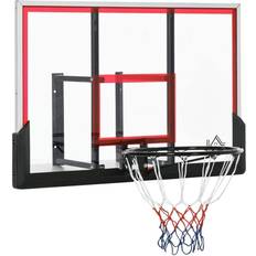 Soozier Basketball Hoops Soozier 43 in. x 30 in. Wall Mounted Basketball Hoop, with Shatter Proof Backboard and All Weather Net for Indoor Outdoor