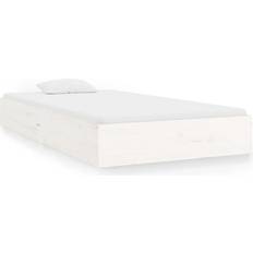 Sengerammer vidaXL white, Solid Wood Bed Frame 2FT6 Small Single Bedstead Bed Base