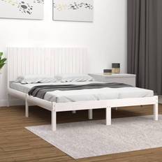 vidaXL white, 200 Solid Wood Pine Bed Frame Bedstead Bed Base