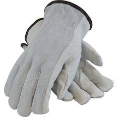 Cotton Gloves PIP 68-PK-161SB Leather Gloves, Medium, Gray, 1/Pair 179956 Gray