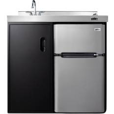 Mini Kitchens Summit Appliance 36 Compact Black, Black Stainless Steel