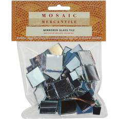 Mosaic Mercantile Square Mirrored Glass Tiles, 100ct. Diamond Tech