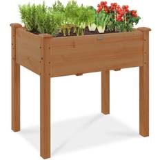 Best Choice Products Outdoor Planter Boxes Best Choice Products 34x18x30in Raised Garden Planter Box