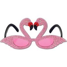 Photo Props, Party Hats & Sashes Beistle Adjustable Glittered Flamingo Fanci-Frame, Pink/Red