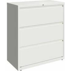 Work Benches Hirsh Industries 36" Wide 3-Drawer Lateral File Cabinet White
