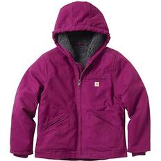 Girls - Winter Jackets Children's Clothing Carhartt Girl's Sierra Sherpa-lined Jacket - Plum Caspia