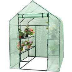 Greenhouses on sale Costway Portable Mini Walk In Outdoor 2 Tier