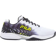 Men Volleyball Shoes Fila Men's Volley Zone Pickleball Shoes, 10.5, White/Black White/Black