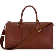Gold Duffel Bags & Sport Bags Genuine leather 19 inch duffle, with burnished gold detailing, Brown