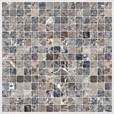 Floor Mosaic Tiles Brewster WallPops! Marble 12.2" 24.4" Vinyl Peel & Stick Mosaic Tile in Vinyl/PVC H W 0.025 D