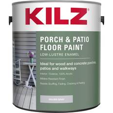 KILZ Porch Paint Interior/Exterior Low-Lustre Enamel Silver, Gray
