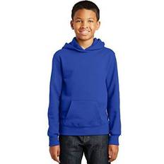 Port & Company Youth Fleece Pullover Hooded Sweatshirt True Royal