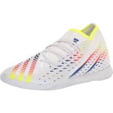 Yellow Soccer Shoes adidas Predator Edge.3 Indoor Soccer Shoes, Men's, M11.5/W12.5, White/Multi
