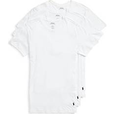 Polo Ralph Lauren T-shirts & Tank Tops Polo Ralph Lauren Men's Slim Fit Wicking Crew Undershirts 3-pack - White