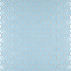 Merola Tile Hudson Due Hex 2" Cashmere Blue 12-1/2" Mosaic Tile