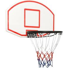 Vegghengt Basketballkurver vidaXL Basketball Hoop with Plate 71x45x2 cm Polyethylene White