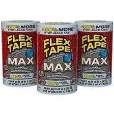 Tape FLEX SEAL 8 Flex Tape MAX Clear Strong Rubberized Waterproof Tape, 3-Pack