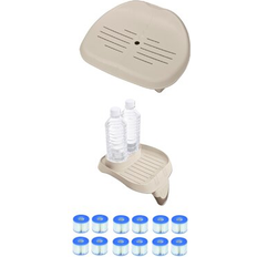 Cleaning Equipment Intex inflatable spa seat & cup holder & type s1 pool cartridges 6 pack