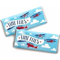Taking flight airplane candy bar wrapper party favors 24 ct