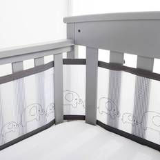 BreathableBaby Mesh Crib Liner - Deluxe Embroidered Collection