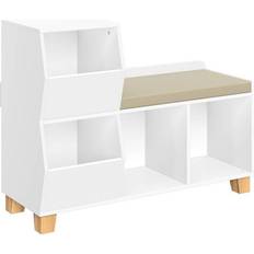 Storage Benches Home Kids Catch All Multi Cubby Storage BenchÂ White