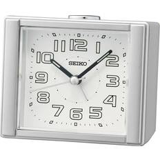 Seiko Alarm Clocks Seiko Aoki Bedroom Alarm Clock, Silver