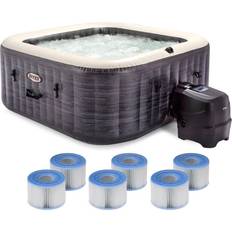 Inflatable Hot Tubs Intex Inflatable Hot Tub PureSpa Plus 4-Person Square S1