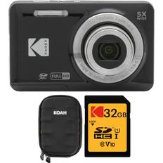 Kodak Compact Cameras Kodak pixpro friendly zoom fz53 digital camera black with case and memory card