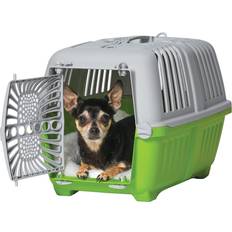 Plastic dog kennel Midwest Spree Plastic Door Travel Carrier Green Pet Kennel
