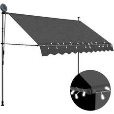 vidaXL Manual Retractable Awning with 118.1"