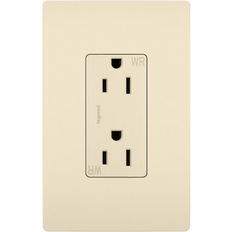 Legrand Light Almond Weather-Resistant Receptacle