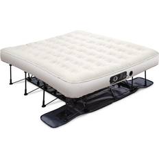 Ivation Ez-Bed, King Size Portable Air Mattress with Built In Pump White White