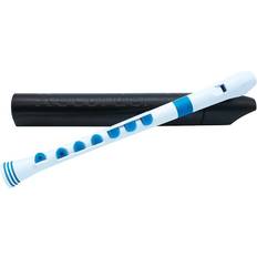 Recorders NuVo Recorder Baroque Fingering With Hard Case White/Blue