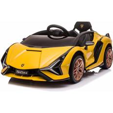 Plastic Ride-On Toys Azeno Lamborghini Sian Yellow 12V