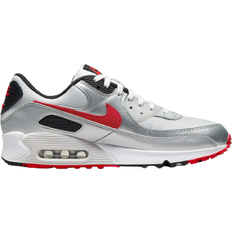 Silver Running Shoes Nike Air Max 90 M - Photon Dust/Metallic Silver/Black/University Red