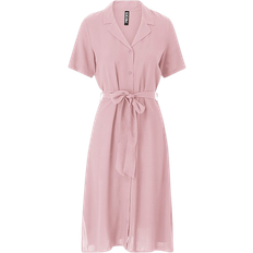 Hemdkragen Kleider Pieces Olivia SS Dress - Woodrose