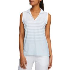 Puma Mattr SL Stripe Golf Polo Shirt Women's - Lucite