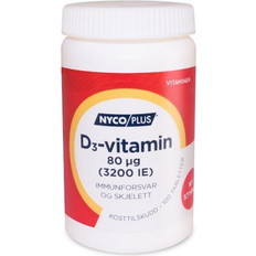 BCAA Vitaminer & Kosttilskudd Nycoplus Vitamin D3 80mcg 100 st