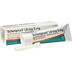 Intimprodukter Reseptfrie legemidler Scheriproct 1.9mg/5mg 30g Salve