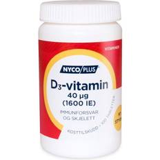 D-vitaminer Vitaminer & Mineraler Nycoplus Vitamin D3 40 mcg 100 st
