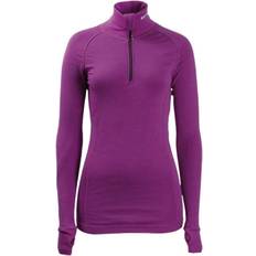 Brynje Lady Arctic Zip Polo Base Layer with Thumbgrips - Lilla