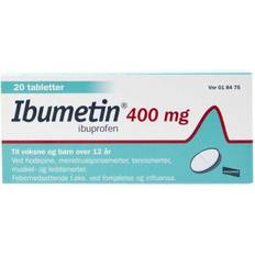 Smerte & Feber Reseptfrie legemidler Ibumetin 400mg 20 st Tablett