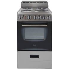 White electric range cooker Avanti 20 Oven Range Gray, White, Silver