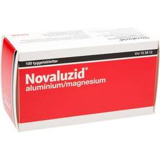 Mage & Tarm Reseptfrie legemidler Novaluzid Aluminum 100 st Tablett
