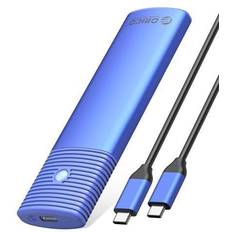 Externe Lagergestelle Orico M.2 NVMe and SATA SSD Enclosure USB 3.2 Gen 2 Protocols 10Gbps NVMe, 5Gbps SATA PCIe M-Key B M Key Built-in Metal Heat Sink Blue