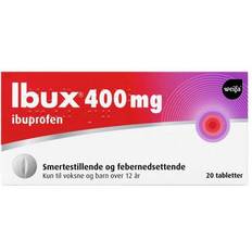 Reseptfrie legemidler Ibux 400mg 20 st Tablett