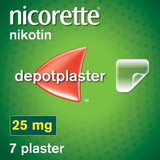Nicorette Reseptfrie legemidler Depotplaster 25mg 7 st Plaster