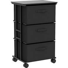 Fabric Cabinets MAX Houser 3 Drawers Storage Cabinet 16.7x29.8"