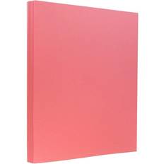 Jam Paper Vellum Bristol 110lb Index Cardstock 8.5 x 11 Coverstock 241 gsm Cherry 50 Sheets/Pack
