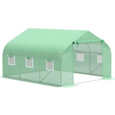 Greenhouses OutSunny Greenhouse 12' 7' Large Portable Walk-in Green House Gardening